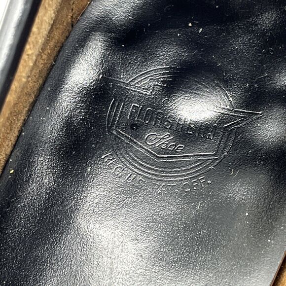 Florsheim Men's Loafer Dress Shoes Black Leather Moc Toe Tasseled Slip On 9.5 D - Picture 9 of 11